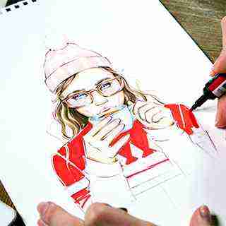 Девушка и кофе