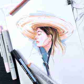 Девушка в соломенной шляпе