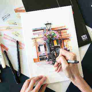 Архитектурная иллюстрация в путешествиях